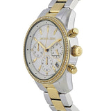 Michael Kors Ritz White Dial Two Tone Steel Strap Watch for Women - MK6474 Buy Now By Michael Kors