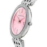 Michael Kors Darci Crystal Pink Dial Silver Stainless Steel Strap Watch for Women - MK3352 Buy Now By Michael Kors