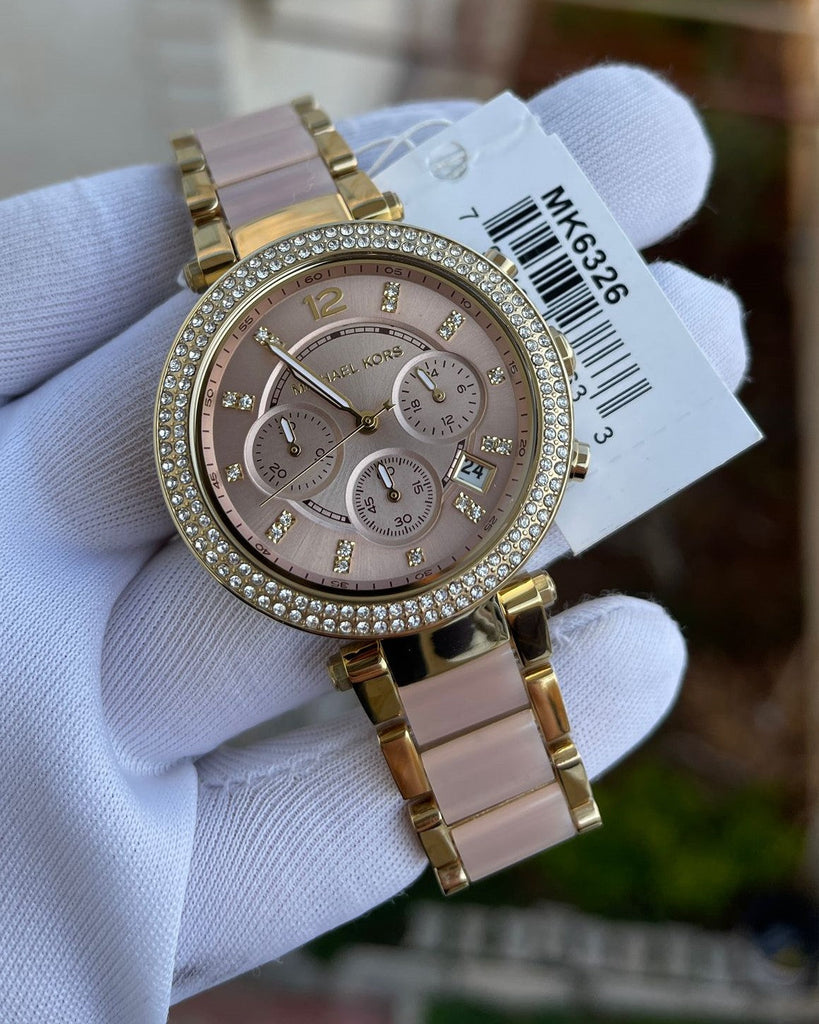 Michael Kors Parker Gold Dial Two Tone Steel Strap Watch for Women - MK6326 Buy Now By Michael Kors