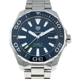 Tag Heuer Aquaracer Calibre 5 Blue Dial Silver Steel Strap Watch for Men - WAY201B.BA0927 Buy Now By Tag Heuer