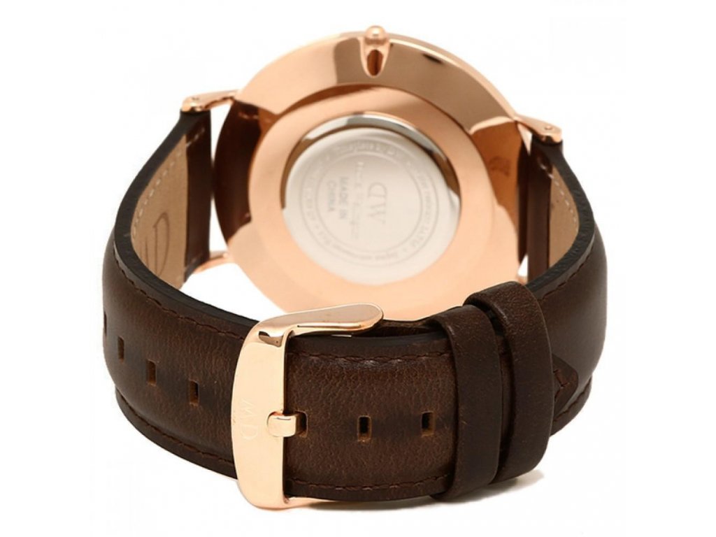 Daniel Wellington Classic Bristol White Dial Brown Leather Strap Watch For Men - DW00100009 Buy Now By Daniel Wellington