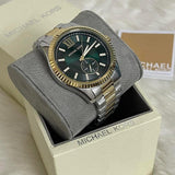 Michael Kors Lexington Quartz Green Dial Two Tone Steel Strap Watch For Men - MK9063 Buy Now By Michael Kors