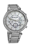 Michael Kors Parker Mother of Pearl Dial Diamonds Silver Steel Strap Watch for Women - MK5572 Buy Now By Michael Kors