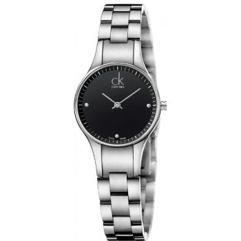 Calvin Klein Simplicity Black Dial Silver Steel Strap Watch for Women - K4323104 Buy Now By Calvin Klein