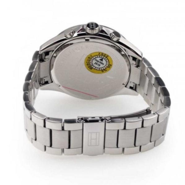 Tommy Hilfiger Luke Chronograph Black Dial Silver Steel Strap Watch for Men - 1791104 Buy Now By Tommy Hilfiger