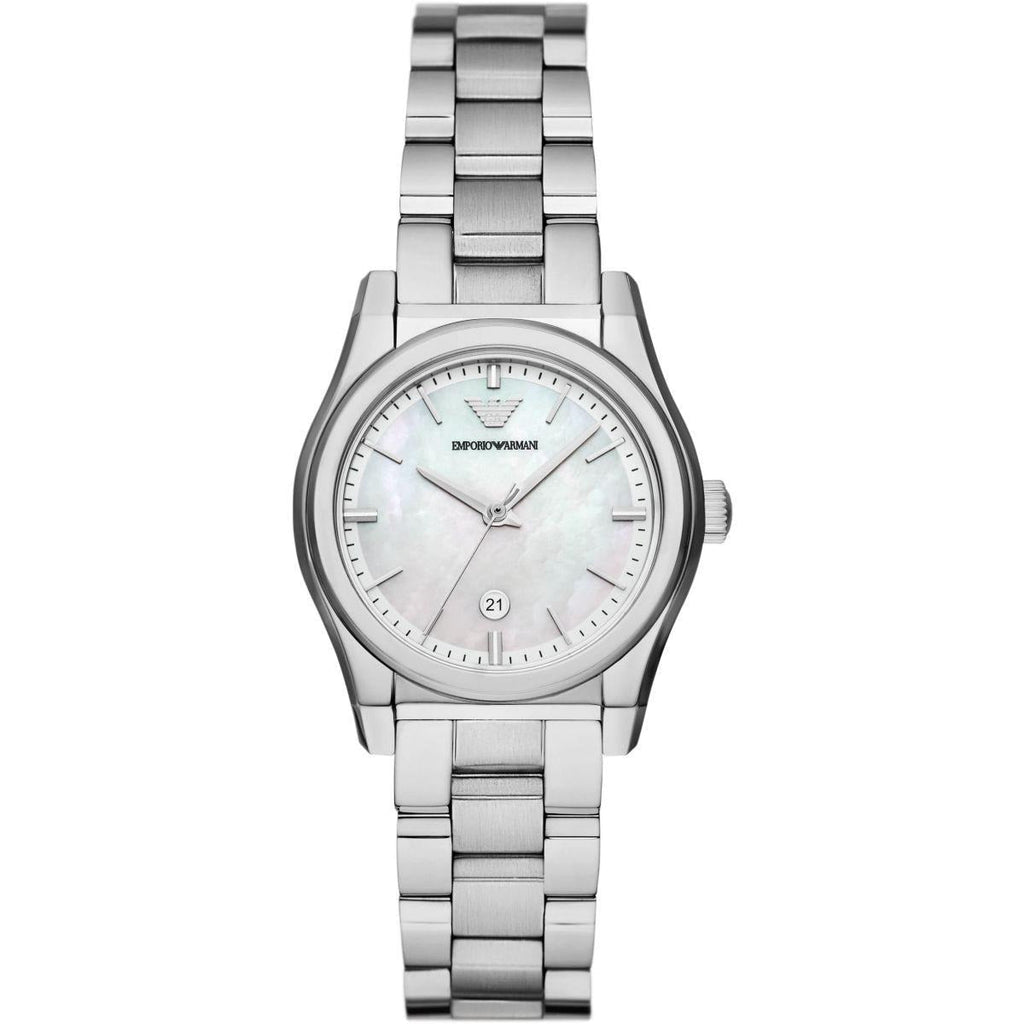 Emporio Armani Federica Mother of Pearl Dial Silver Steel Strap Watch For Women - AR11557 Buy Now By Emporio Armani