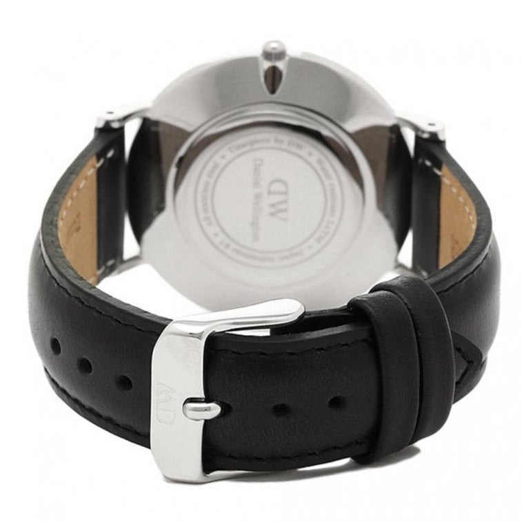Daniel Wellington Classy Sheffield White Dial Black Leather Strap Watch For Women - DW00100080 Buy Now By Daniel Wellington