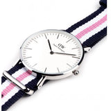 Daniel Wellington Classic Southampton White Dial Three Tone Nylon Strap Watch For Women - DW00100050 Buy Now By Daniel Wellington