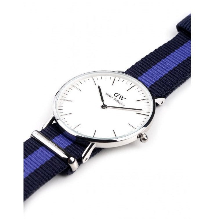 Daniel Wellington Classic Swansea White Dial Two Tone NATO Strap Watch For Women - DW00100048 Buy Now By Daniel Wellington