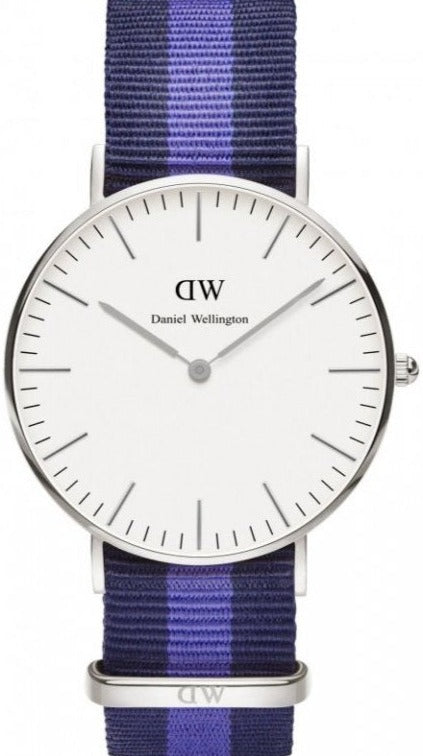 Daniel Wellington Classic Swansea White Dial Two Tone NATO Strap Watch For Women - DW00100048 Buy Now By Daniel Wellington