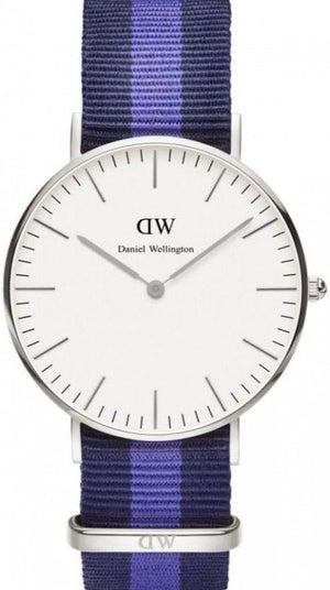 Daniel Wellington Classic Swansea White Dial Two Tone NATO Strap Watch For Women - DW00100048 Buy Now By Daniel Wellington