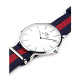 Daniel Wellington Classic Oxford White Dial Two Tone Nylon Strap Watch For Men - DW00100015 Buy Now By Daniel Wellington