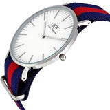 Daniel Wellington Classic Oxford White Dial Two Tone Nylon Strap Watch For Men - DW00100015 Buy Now By Daniel Wellington