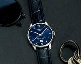 Tissot Chemin Des Tourelles Powermatic 80 Lady Blue Dial Blue Leather Strap Watch For Women - T099.207.16.047.00 Buy Now By Tissot