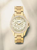 Fossil Riley Gold Dial Gold Steel Strap Watch for Women - ES3203 Buy Now By Fossil