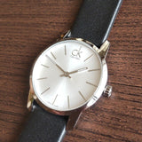 Calvin Klein City Silver Dial Black Leather Strap Watch For Women - K2G231C6 Buy Now By Calvin Klein