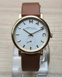 Marc Jacobs Baker White Dial Brown Leather Strap Watch for Womern - MBM1316 Buy Now By Marc Jacobs