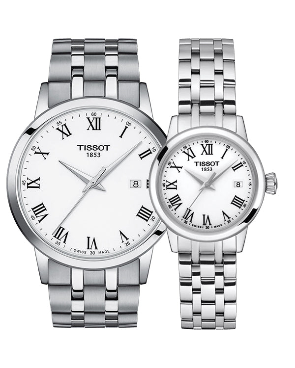 Tissot T Classic Dream White Dial Silver Steel Strap Watch For Men - T129.410.11.013.00 Buy Now By Tissot