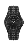 Bulova Crystal Collection Phantom Black Dial Black Steel Strap Watch for Men - 98A240 Buy Now By Bulova