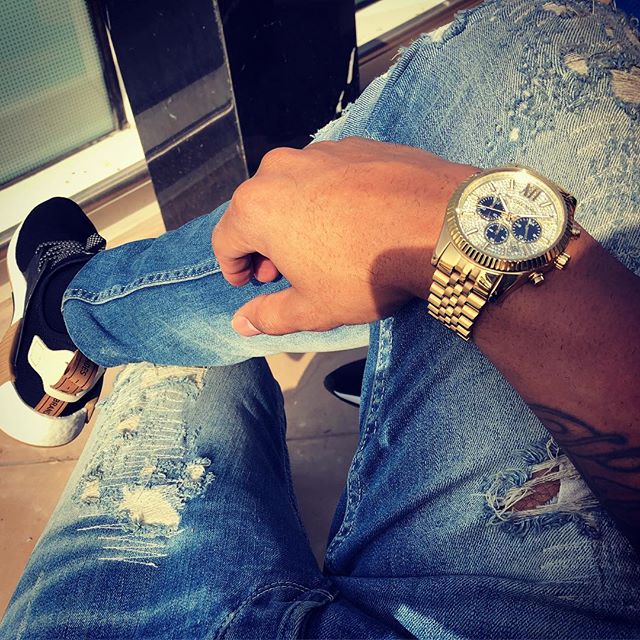 Michael Kors Lexington Crystals Gold Dial Gold Steel Strap Watch for Men - MK8494 Buy Now By Michael Kors