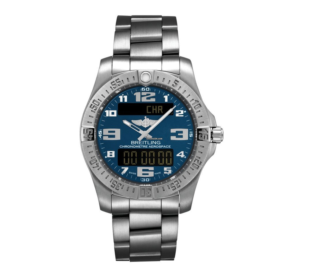 Breitling Aerospace Evo Blue Dial Silver Steel Strap Watch for Men - E79363101C1E1 Buy Now By Breitling