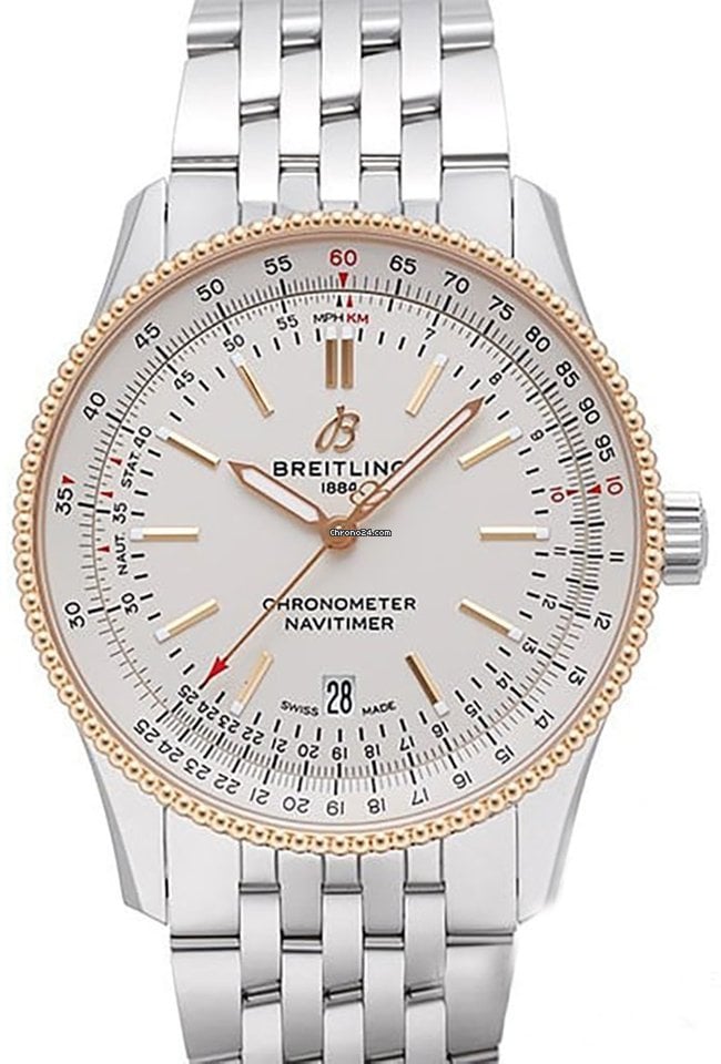 Breitling Navitimer Automatic 41mm White Dial Silver Stainless Steel Mens Watch - U17326211G1A1 Buy Now By Breitling