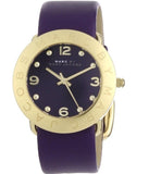 Marc Jacobs Amy Purple Dial Purple Leather Strap Watch for Women - MBM1151 Buy Now By Marc Jacobs