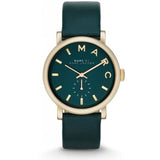 Marc Jacobs Baker Green Dial Green Leather Strap Watch for Women - MBM1268 Buy Now By Marc Jacobs