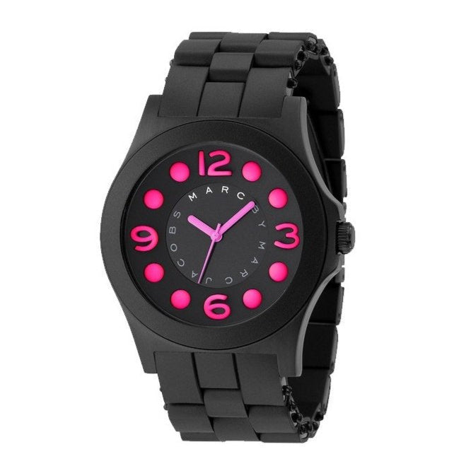 Marc Jacobs Pelly Black Dial Black Silicone Strap Watch for Women - MBM2529 Buy Now By Marc Jacobs