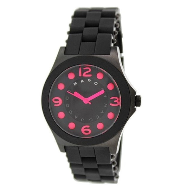 Marc Jacobs Pelly Black Dial Black Silicone Strap Watch for Women - MBM2530 Buy Now By Marc Jacobs
