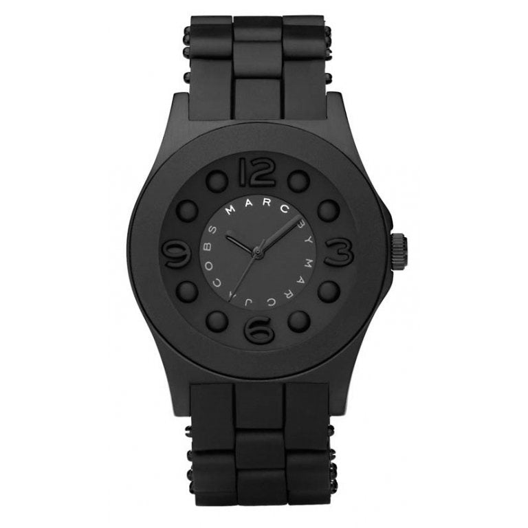 Marc Jacobs Pelly Black Dial Black Silicone Strap Watch for Women - MBM2531 Buy Now By Marc Jacobs