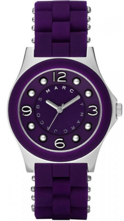 Marc Jacobs Pelly Purple Dial Purple Silicone Strap Watch for Women - MBM2538 Buy Now By Marc Jacobs