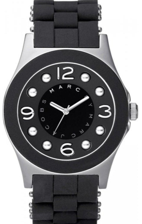 Marc Jacobs Pelly Black Dial Black Silicone Strap Watch for Women - MBM2544 Buy Now By Marc Jacobs