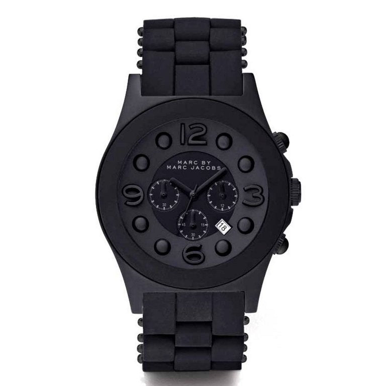 Marc Jacobs Pelly Black Dial Black Silicone Strap Watch for Women - MBM2567 Buy Now By Marc Jacobs