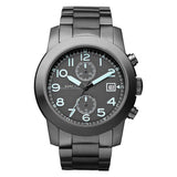 Marc Jacobs Larry Chronograph Black Dial Gunmetal Grey Steel Strap Watch for Men - MBM5031 Buy Now By Marc Jacobs