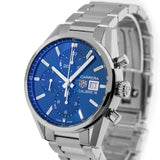 Tag Heuer Carrera Chronograph 41mm Blue Dial Silver Steel Strap Watch for Men - CBK2112.BA0715 Buy Now By Tag Heuer