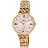 Fossil Jacqueline Rose Gold Dial Rose Gold Steel Strap Watch for Women - ES3435 Buy Now By Fossil