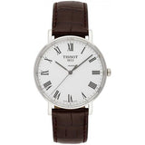 Tissot T Classic Everytime White Dial Brown Leather Strap Watch For Men - T109.410.16.033.00 Buy Now By Tissot