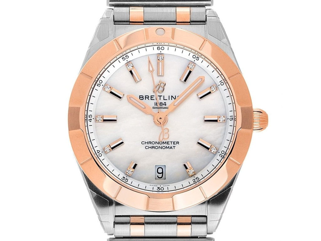 Breitling Chronomat B02 18K Red Gold White Dial Two Tone Steel Strap Watch for Men - U77310101A2U1 Buy Now By Breitling