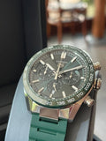 Tag Heuer Carrera Chronograph 44mm Green Dial Green Steel Strap Watch for Men - CBN2A1N.FT6238 Buy Now By Tag Heuer
