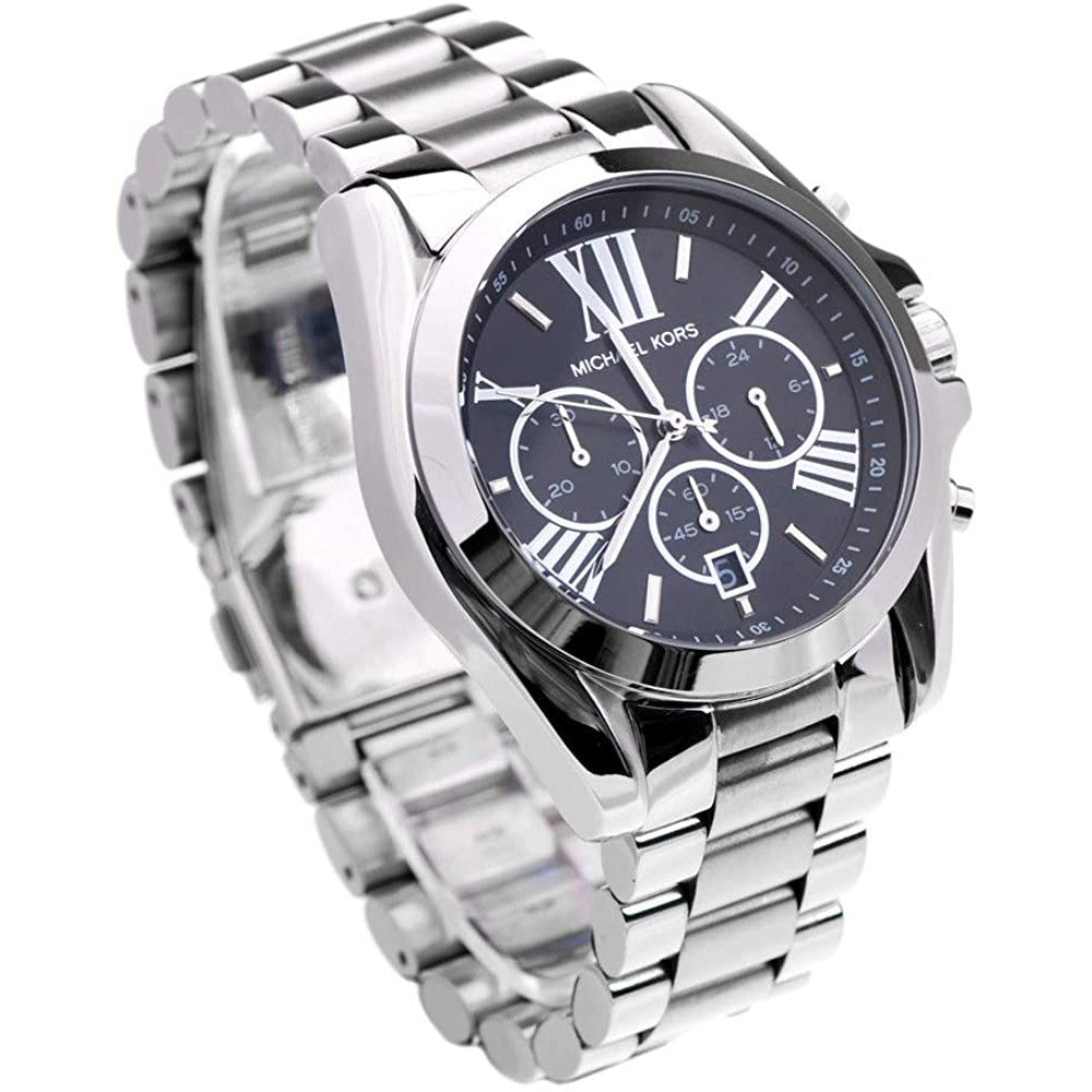 Michael Kors Bradshaw Black Dial Silver Steel Strap Watch for Men - MK5705 Buy Now By Michael Kors