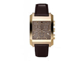 Burberry Heritage Chronograph Square Grey Dial Brown Leather Strap Watch for Men - BU1566 Buy Now By Burberry
