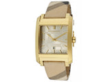 Burberry Nova Gold Tone Square Dial Leather Strap Watch for Women - BU1582 Buy Now By Burberry