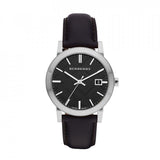 Burberry The City Black Dial Black Leather Strap Watch for Men - BU9009 Buy Now By Burberry