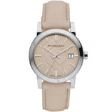 Burberry The City Beige Dial Beige Leather Strap Watch for Women - BU9107 Buy Now By Burberry