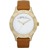 Marc Jacobs Blade White Dial Brown Leather Strap Watch for Women - MBM1218 Buy Now By Marc Jacobs