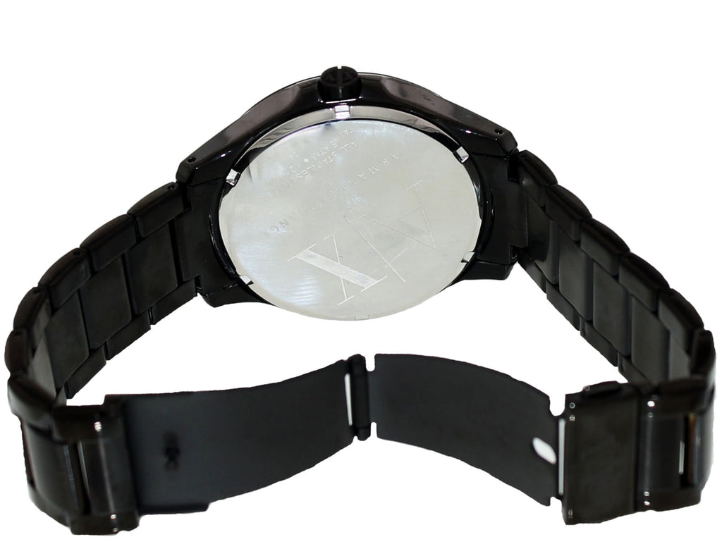 Armani Exchange Hampton Chronograph Black Dial Black Steel Strap Watch For Men - AX2104 Buy Now By Armani Exchange