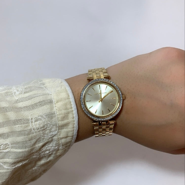 Michael Kors Darci Gold Dial Gold Steel Strap Watch for Women - MK3365 Buy Now By Michael Kors