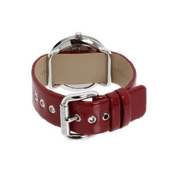Marc Jacobs Amy Red Dial Burgundy Leather Strap Watch for Women - MBM1162 Buy Now By Marc Jacobs