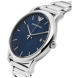 Emporio Armani Luigi Blue Dial Silver Steel Strap Watch For Men - AR11089 Buy Now By Emporio Armani